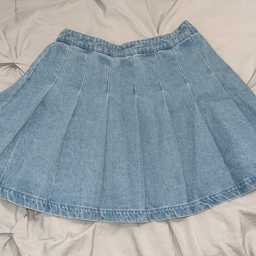 Light Wash Denim Skirt